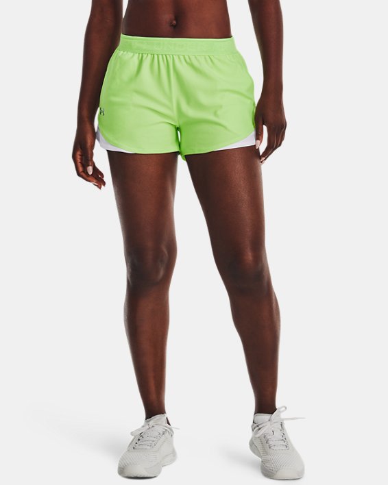 Women's UA Play Up 3.0 Shorts, Green, pdpMainDesktop image number 0